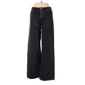 APC Elisabeth 70s Jeans Washed Black Wide Leg High Waist Size 29 A.P.C Womens